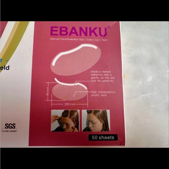 Face Line Film Disposable Face Shield NEW - Picture 3 of 3